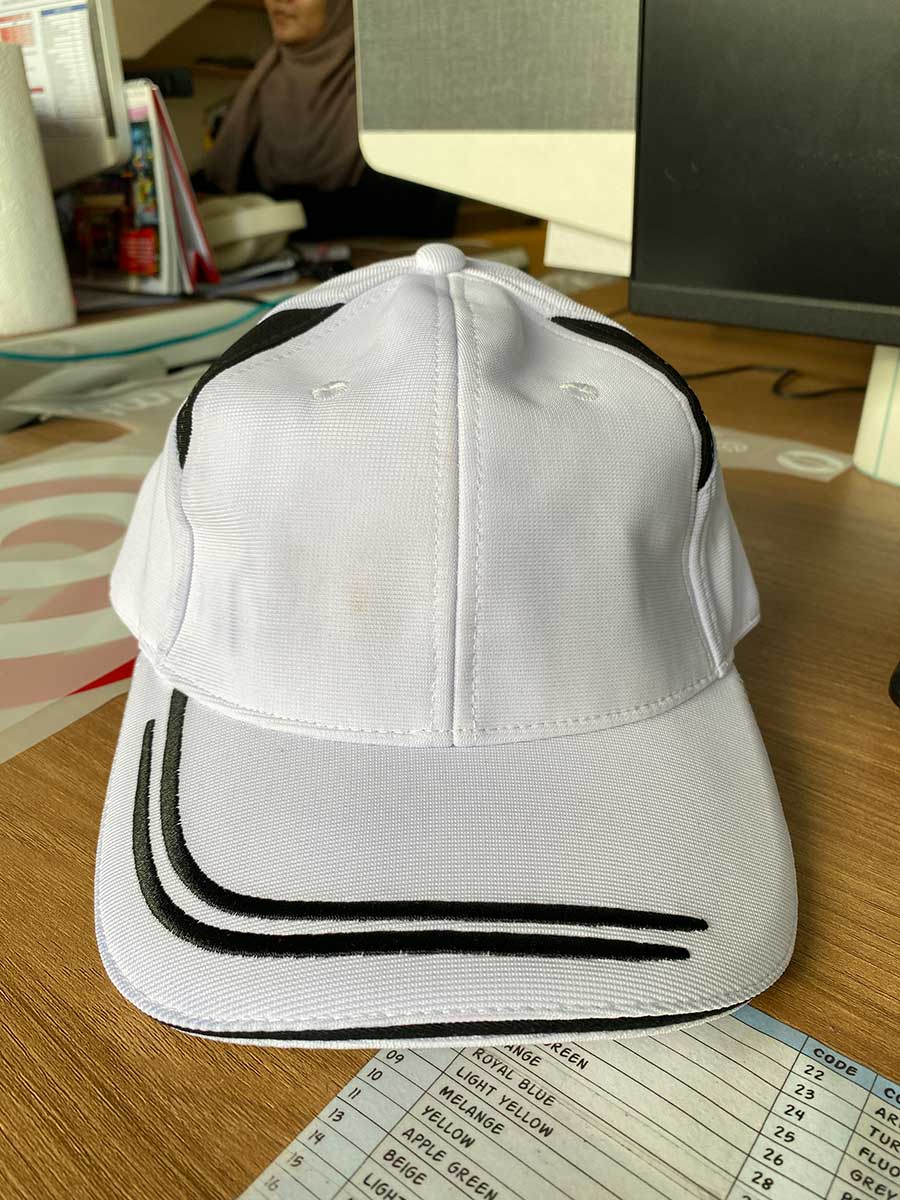 le’fonse® comfort zone baseball cap cp10 00 white & black