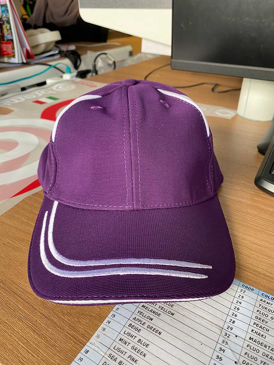 le’fonse® comfort zone baseball cap cp10 21 purple & white