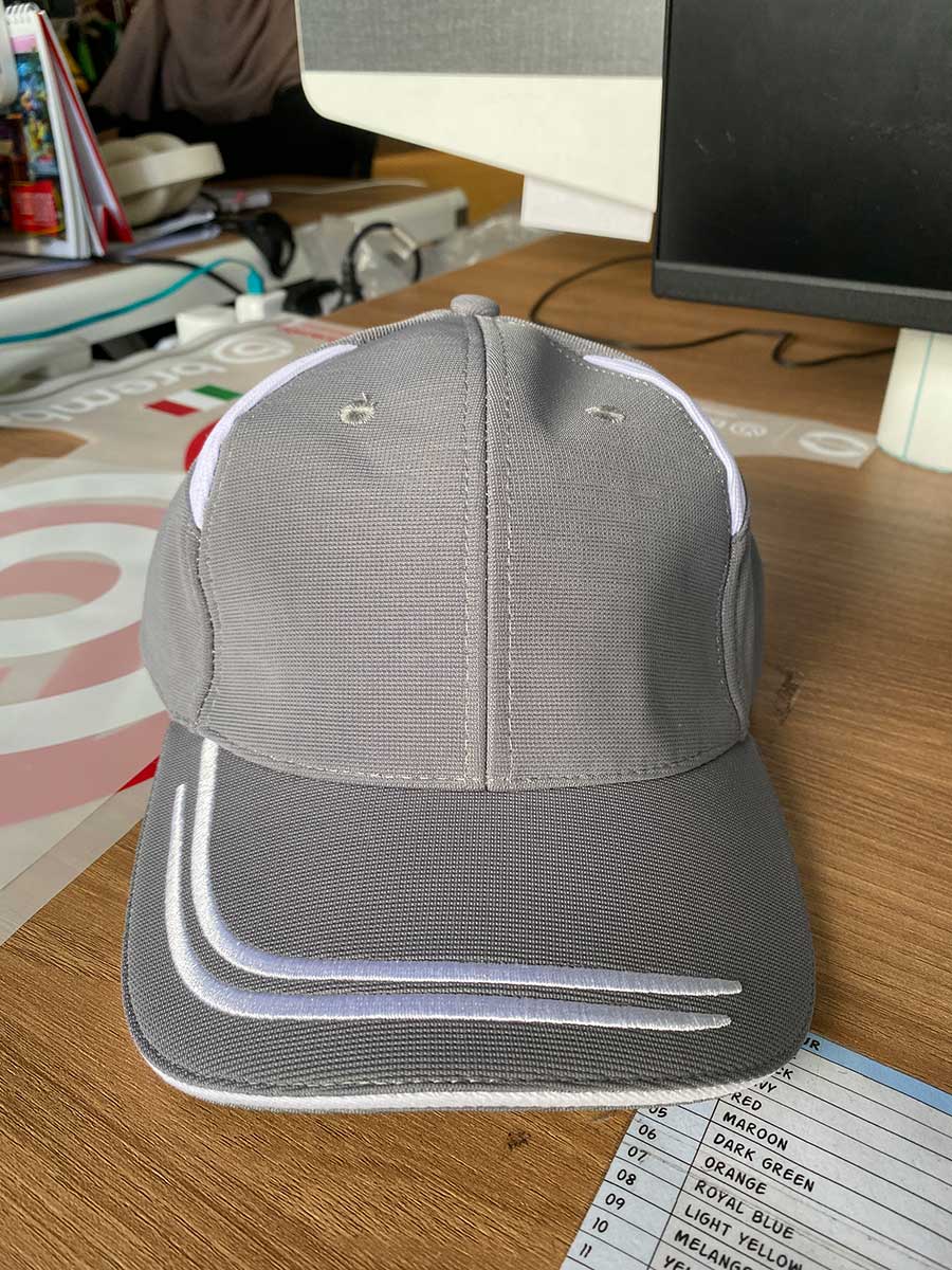 le’fonse® comfort zone baseball cap cp10 25 grey & white