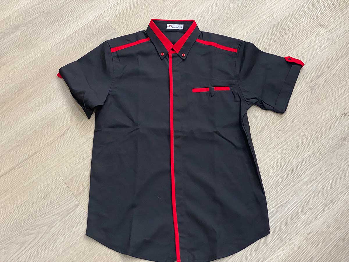 le’fonse® f1 uniquesense 13 smartwear uniform us13 01 black & red