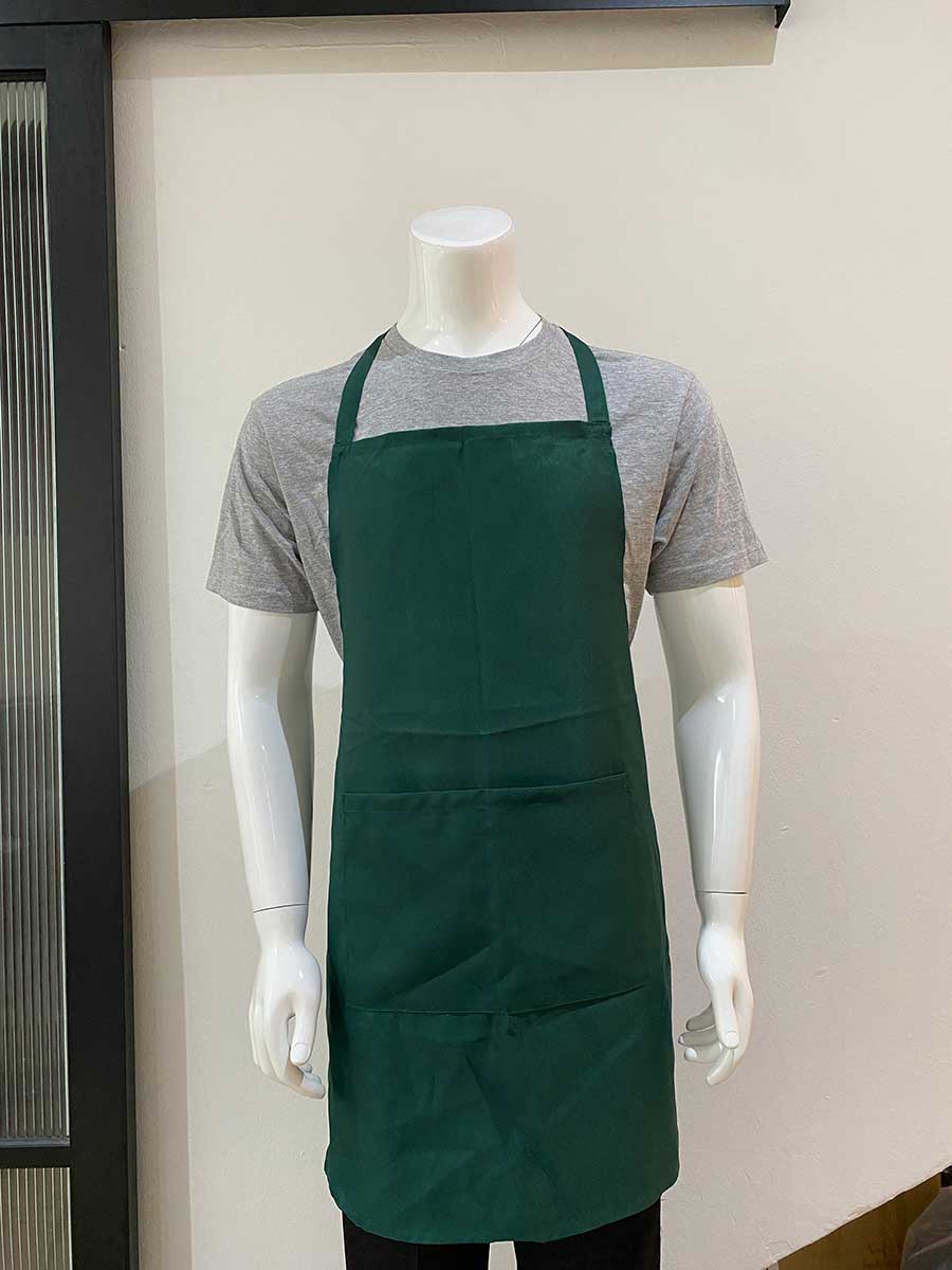 le’fonse® full body apron af00 dark green