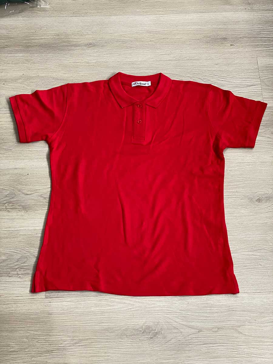 le’fonse® lacoste honeycomb classic polo female lf01 03 red