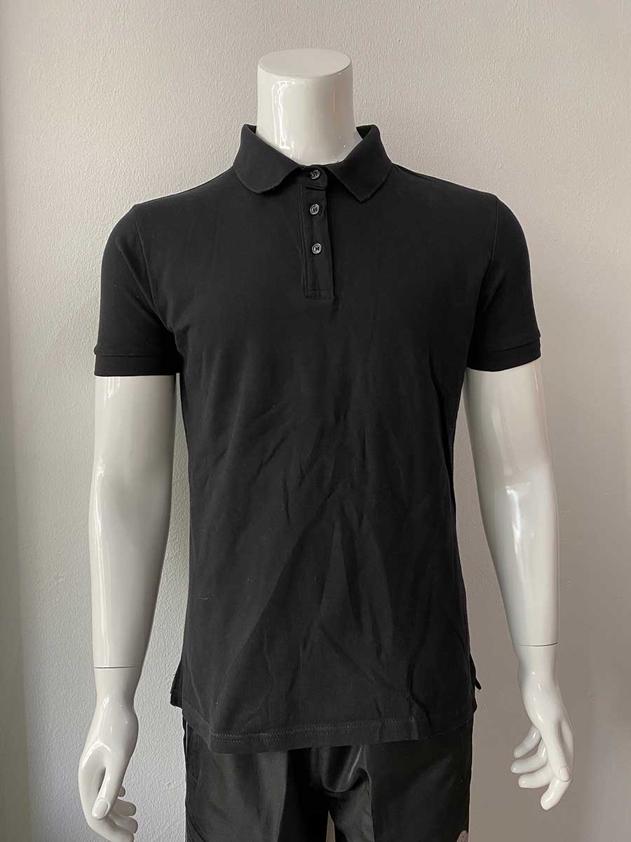 le’fonse® lacoste honeycomb classic polo l01 01 black