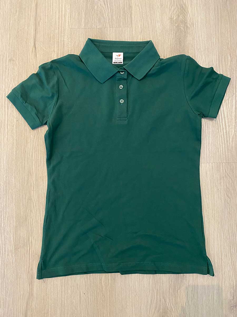 le’fonse® lacoste honeycomb grand polo cotton lycra female lf03 05 dark green