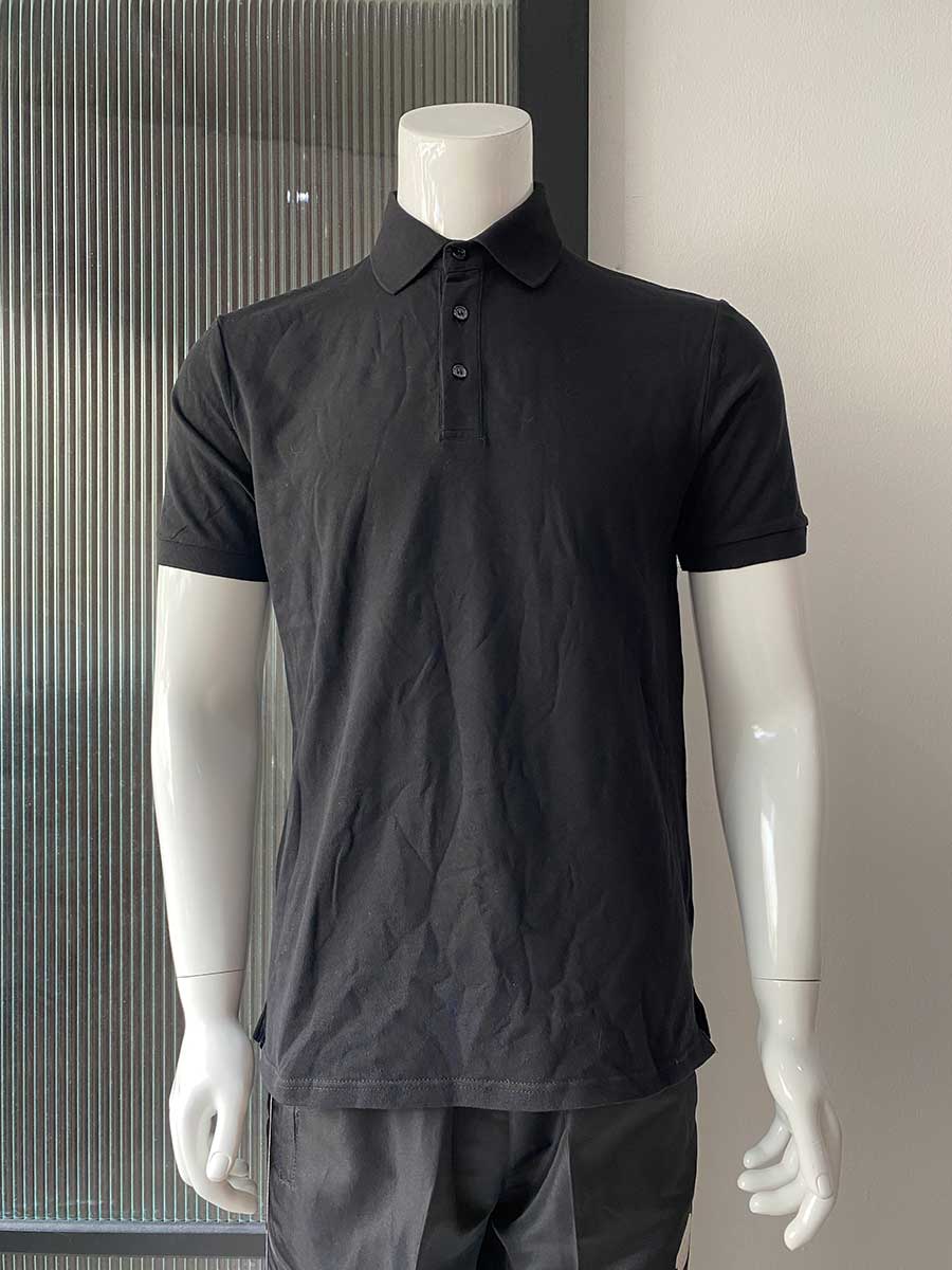 le’fonse® lacoste honeycomb grand polo cotton lycra l03 01 black