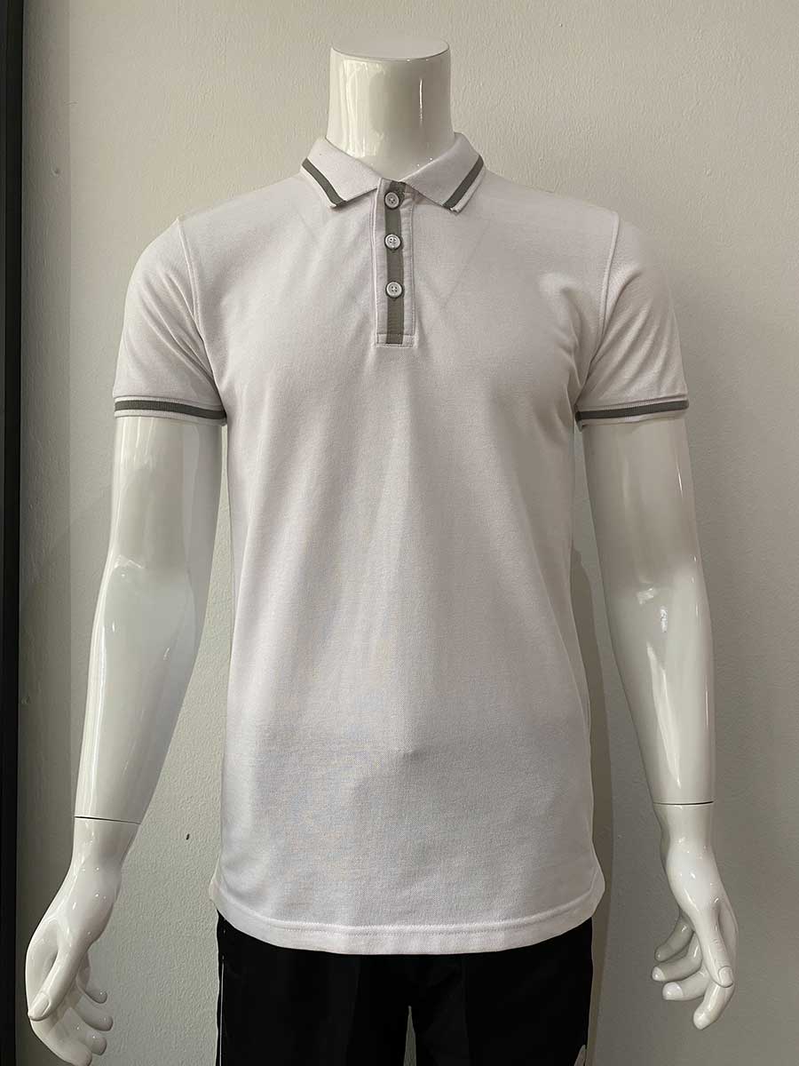 le’fonse® lacoste honeycomb polo l19 00 white