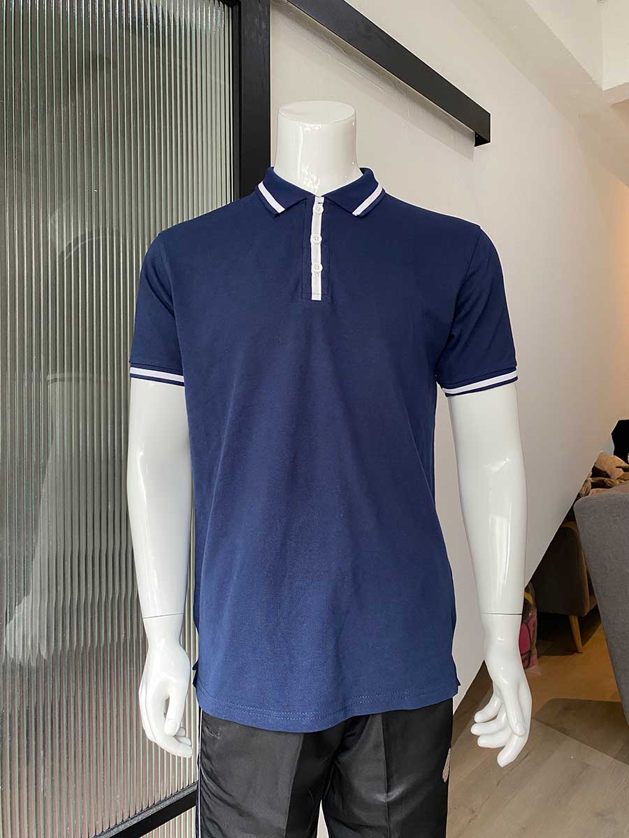 le’fonse® lacoste honeycomb polo l19 02 navy