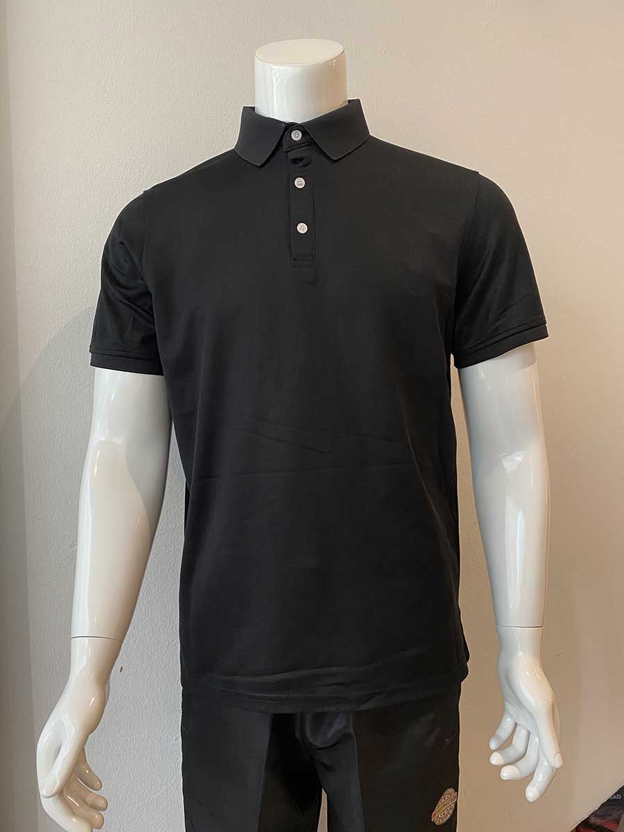 le’fonse® luxeblend hybrid polo mh01 01 black