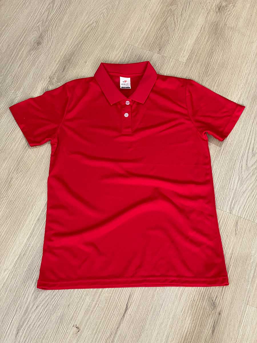 le’fonse® microfiber polo female m20f 03 red