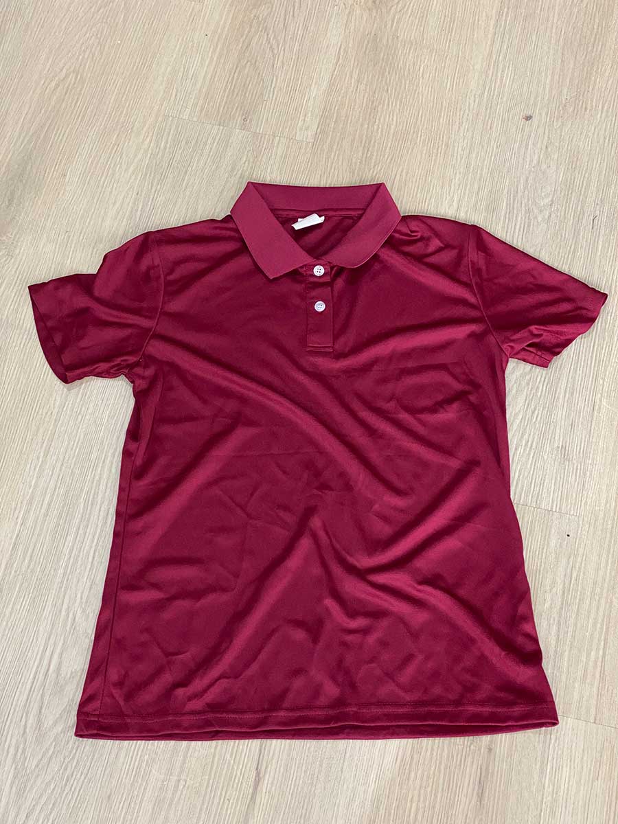 le’fonse® microfiber polo female m20f 04 maroon