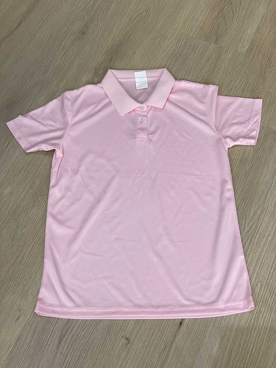 le’fonse® microfiber polo female m20f 16 light pink