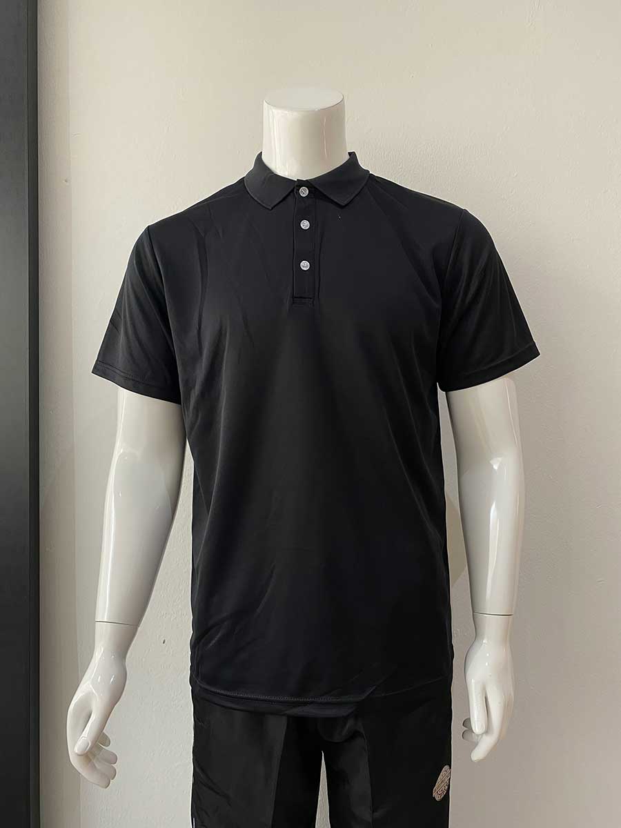 le’fonse® microfiber polo m2000 01 black