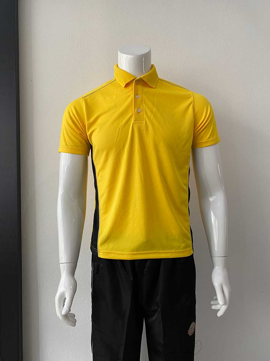 le’fonse® microfiber polo m21 10 yellow & black