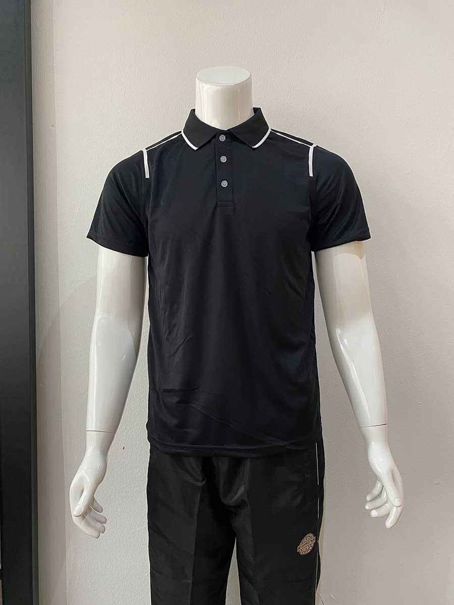 le’fonse® microfiber polo m37 01 black