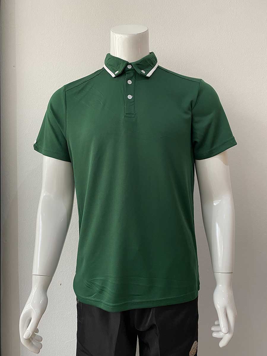 le’fonse® microfiber polo m40 05 dark green