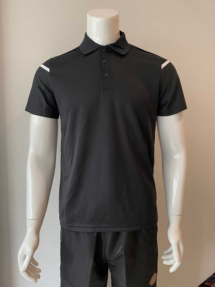 le’fonse® microfiber polo m41 01 black