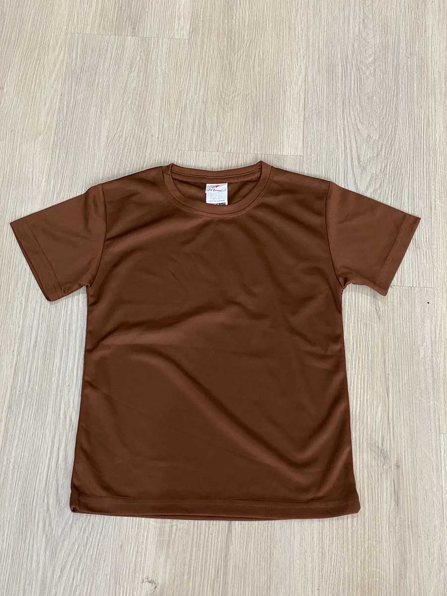 le’fonse® microfiber round neck kids rmk01 18 dark brown