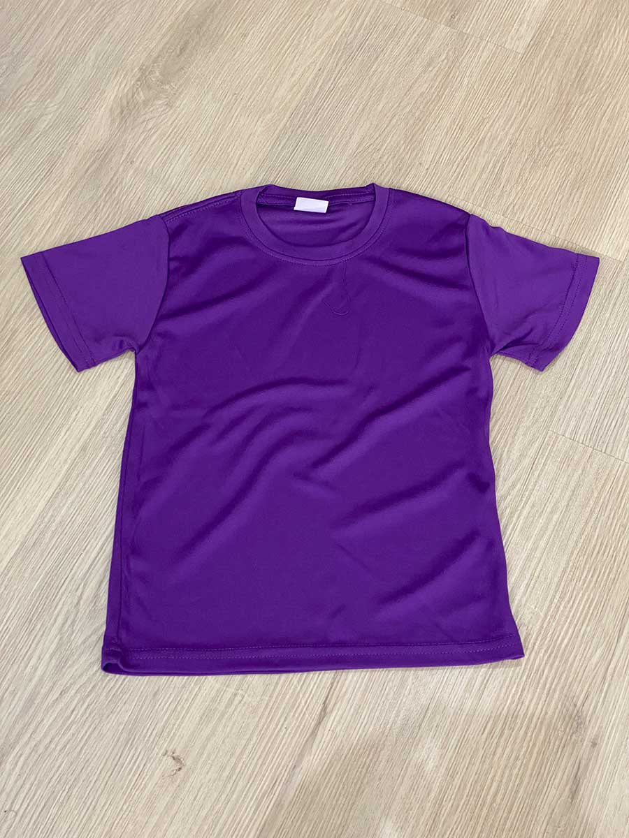 le’fonse® microfiber round neck kids rmk01 21 purple