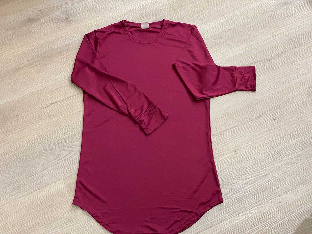 le’fonse® microfiber round neck muslimah mm01 04 maroon