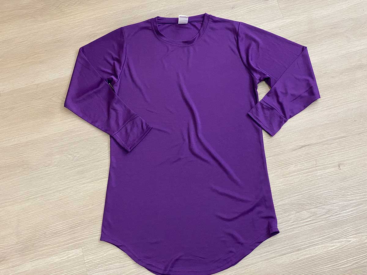 le’fonse® microfiber round neck muslimah mm01 21 purple