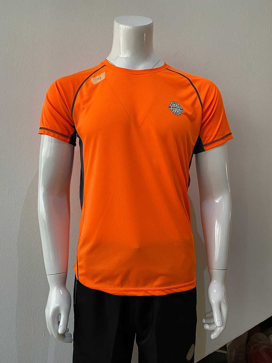 le’fonse® microfiber round neck rm05 06 orange & dark grey