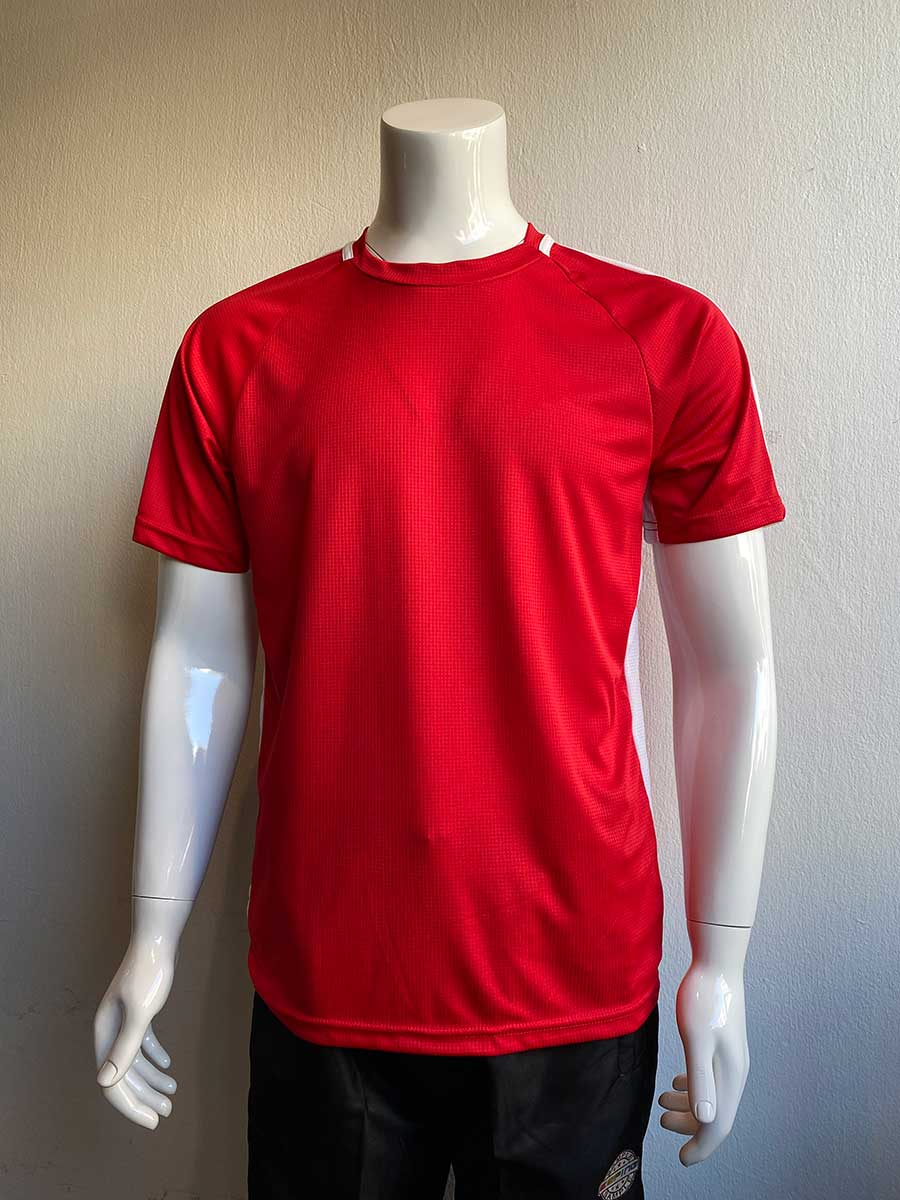 le’fonse® microfiber round neck rm06 03 red