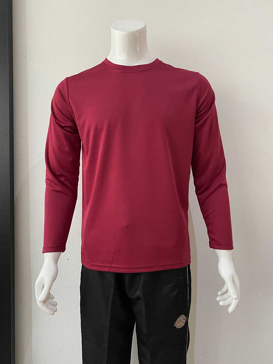 le’fonse® microfiber round neck rm07 04 maroon