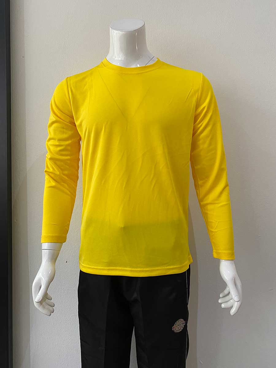 le’fonse® microfiber round neck rm07 10 yellow