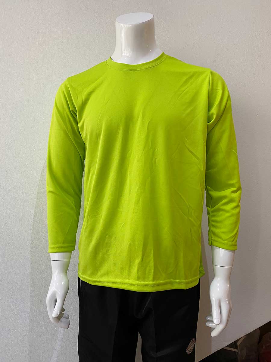 le’fonse® microfiber round neck rm07 11 apple green