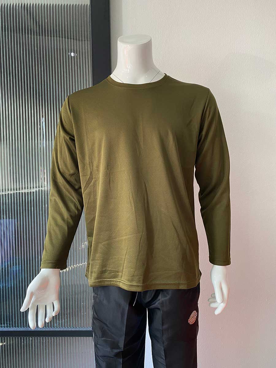 le’fonse® microfiber round neck rm07 22 army green