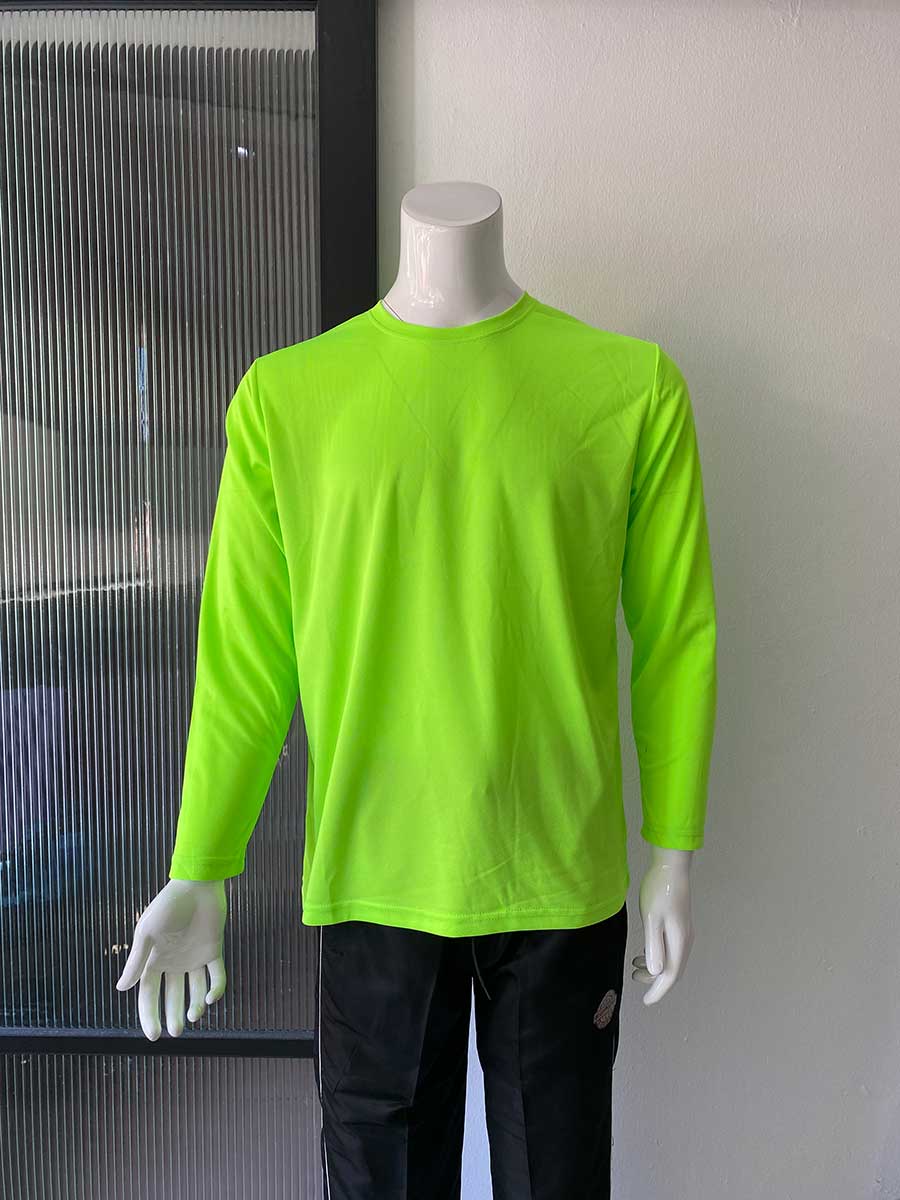 le’fonse® microfiber round neck rm07 24 neon green