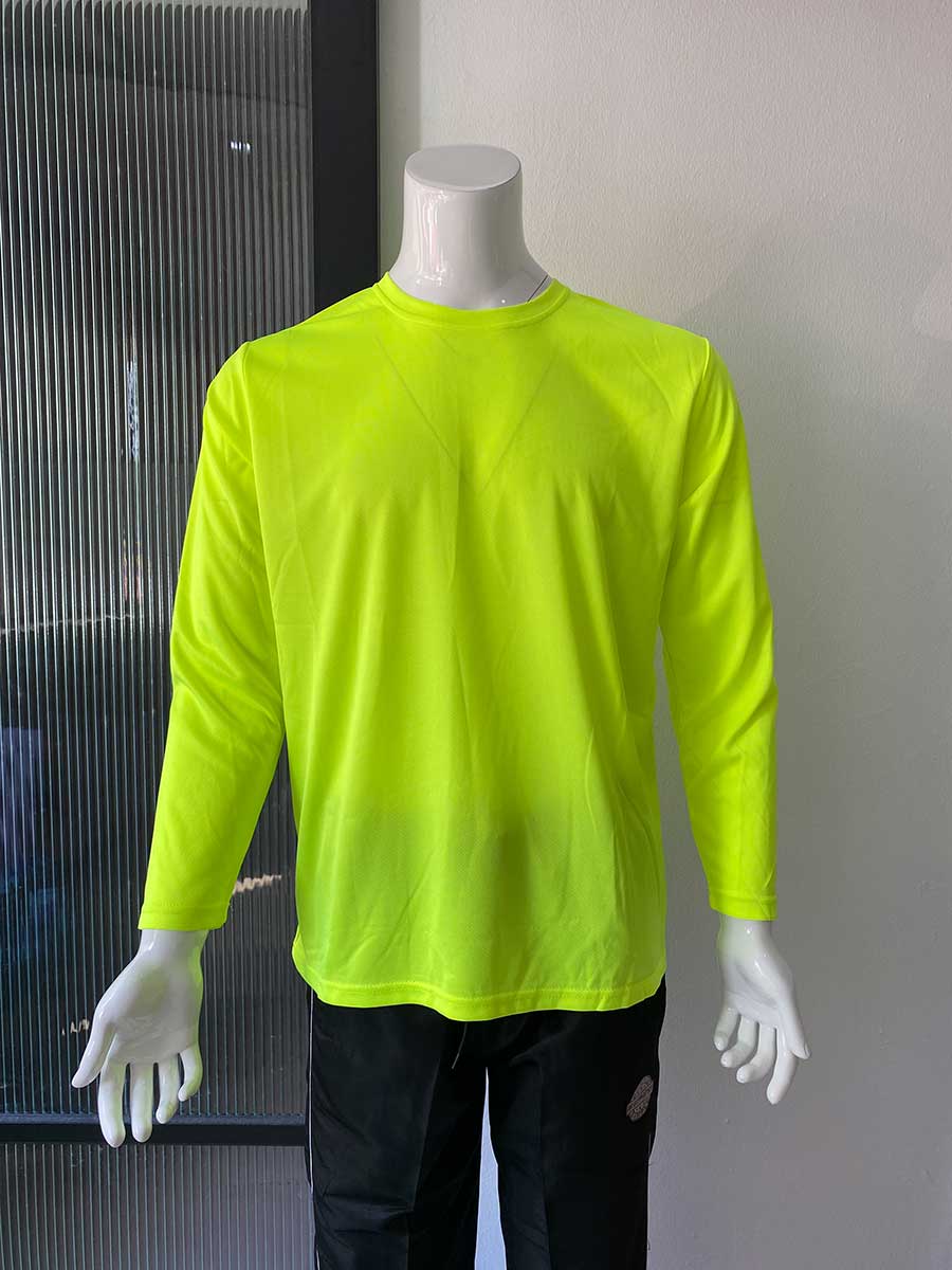 le’fonse® microfiber round neck rm07 24 neon yellow