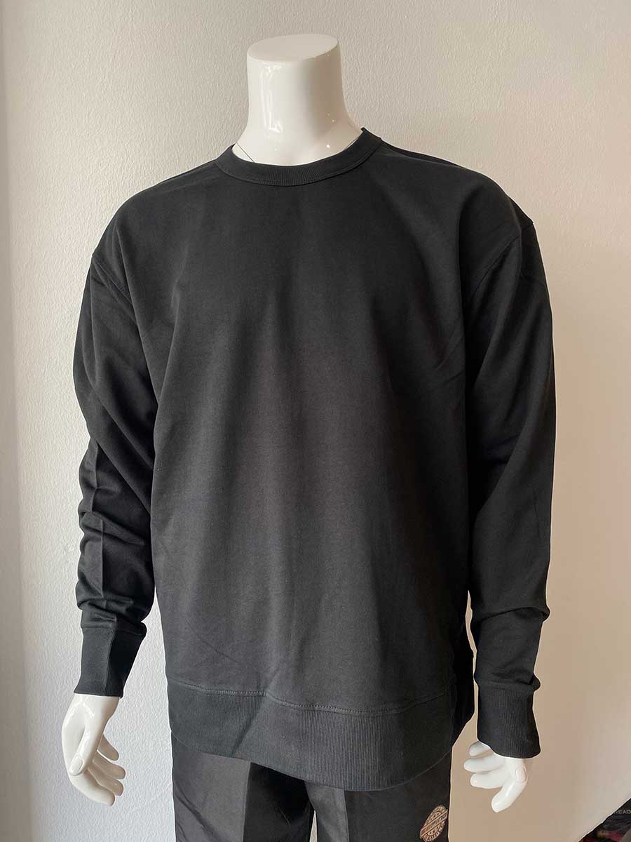 le’fonse® oversized crewneck sweater rc09 01 black