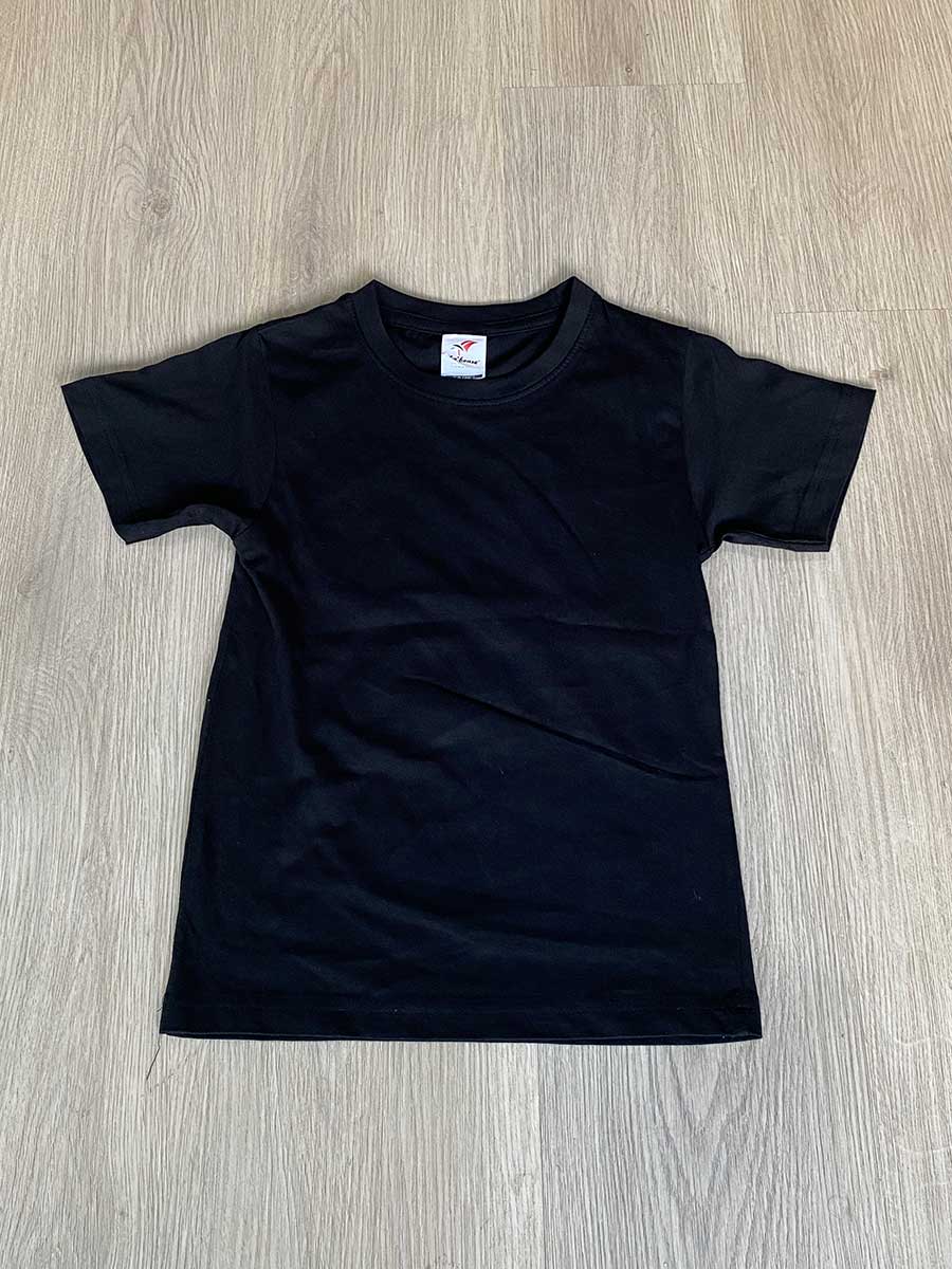 le’fonse® regular round neck kids rck01 01 black