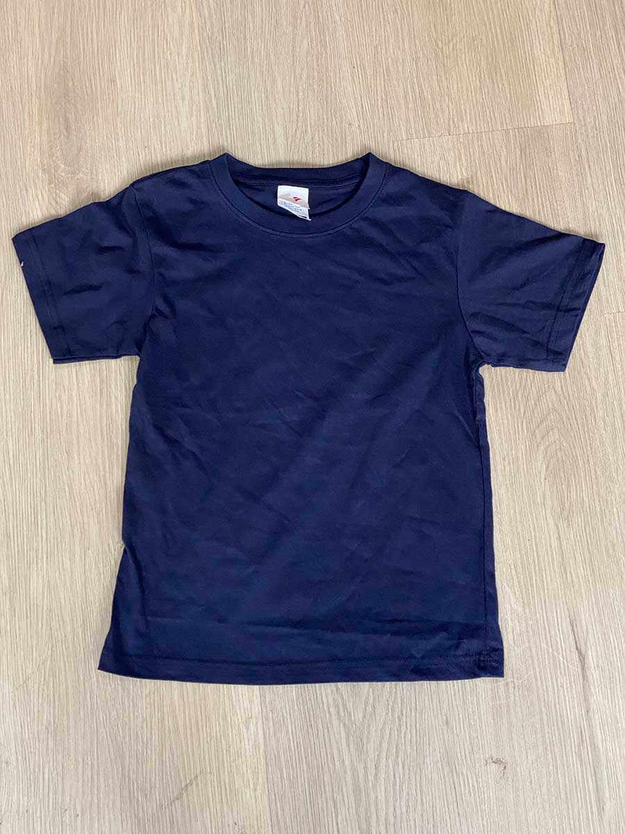 le’fonse® regular round neck kids rck01 02 navy