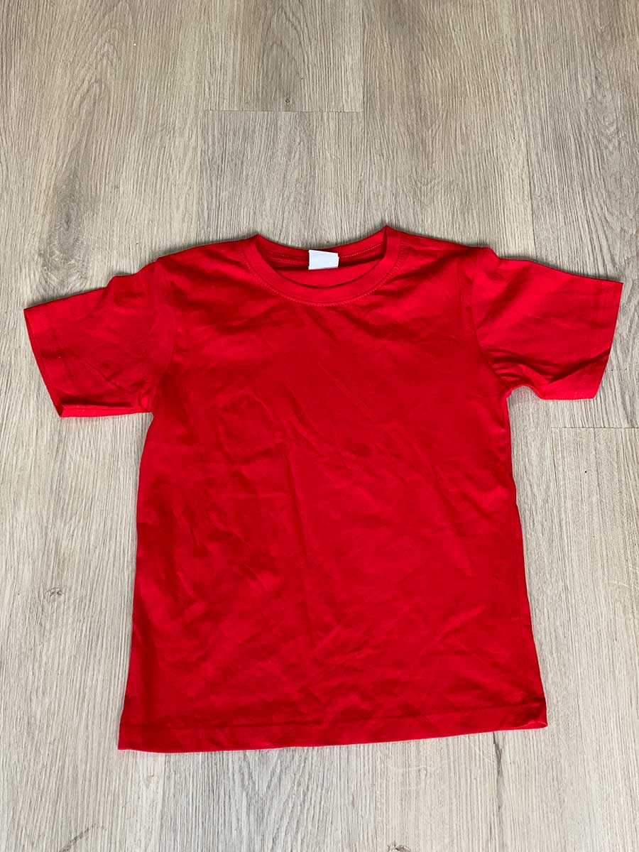 le’fonse® regular round neck kids rck01 03 red
