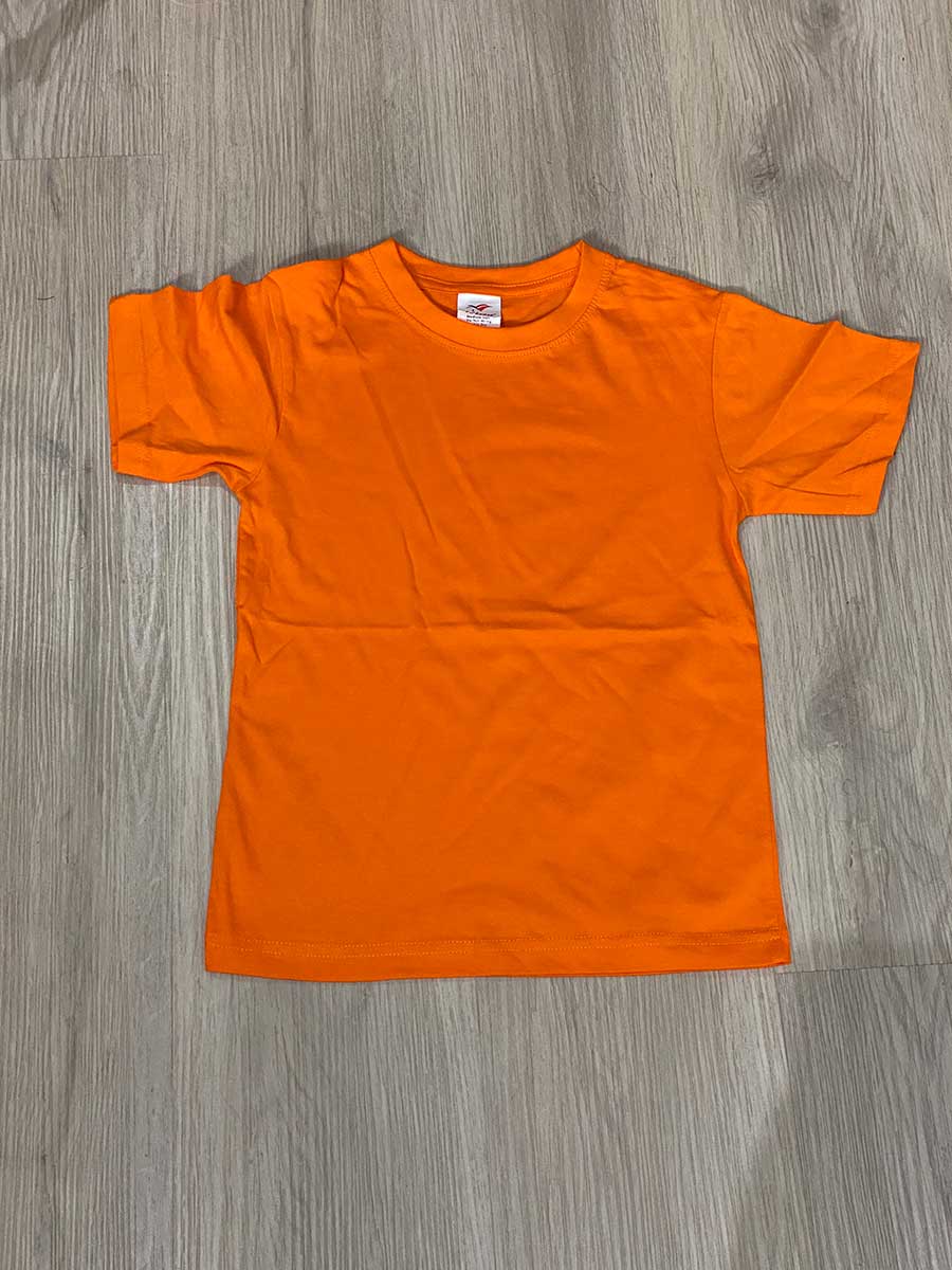le’fonse® regular round neck kids rck01 06 orange