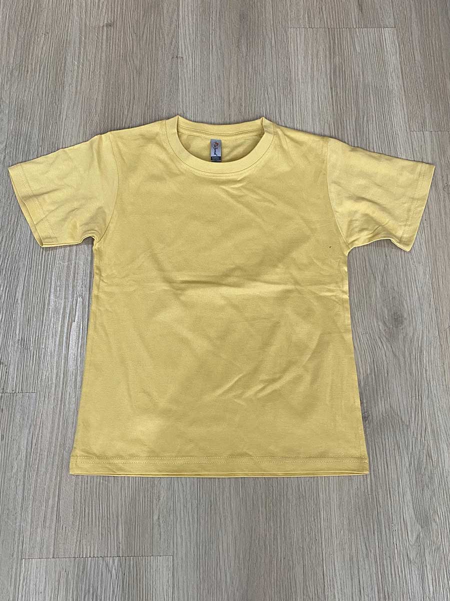 le’fonse® regular round neck kids rck01 08 light yellow