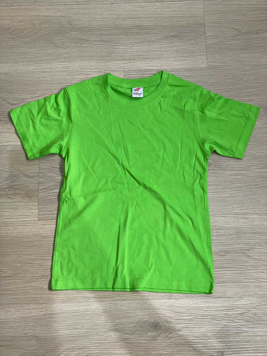 le’fonse® regular round neck kids rck01 11 apple green