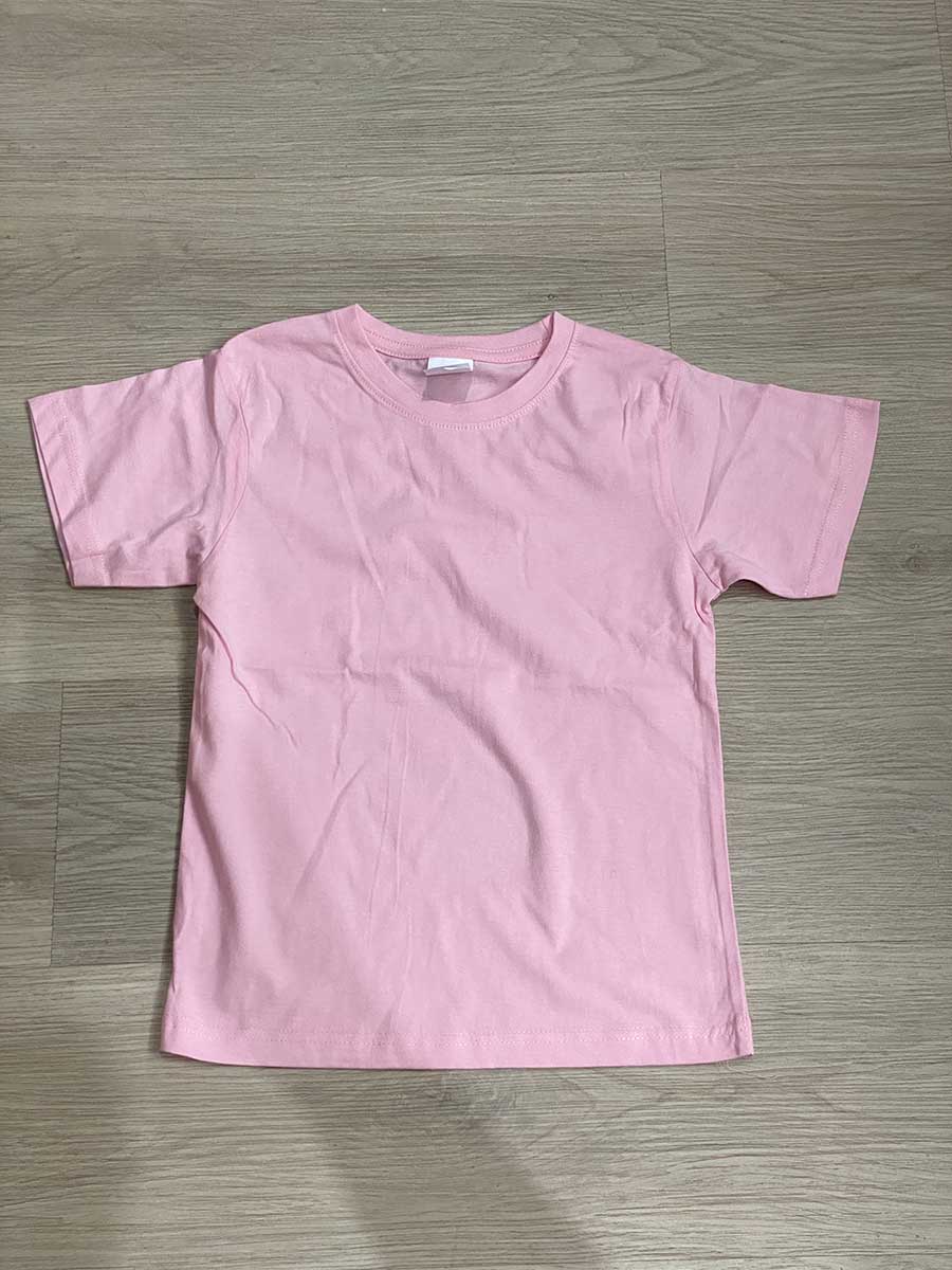 le’fonse® regular round neck kids rck01 16 light pink