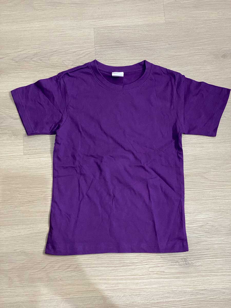 le’fonse® regular round neck kids rck01 21 purple