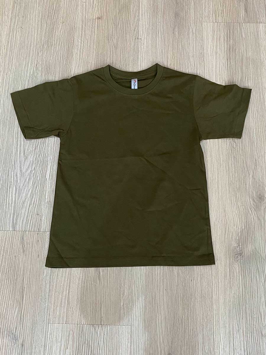 le’fonse® regular round neck kids rck01 22 army green