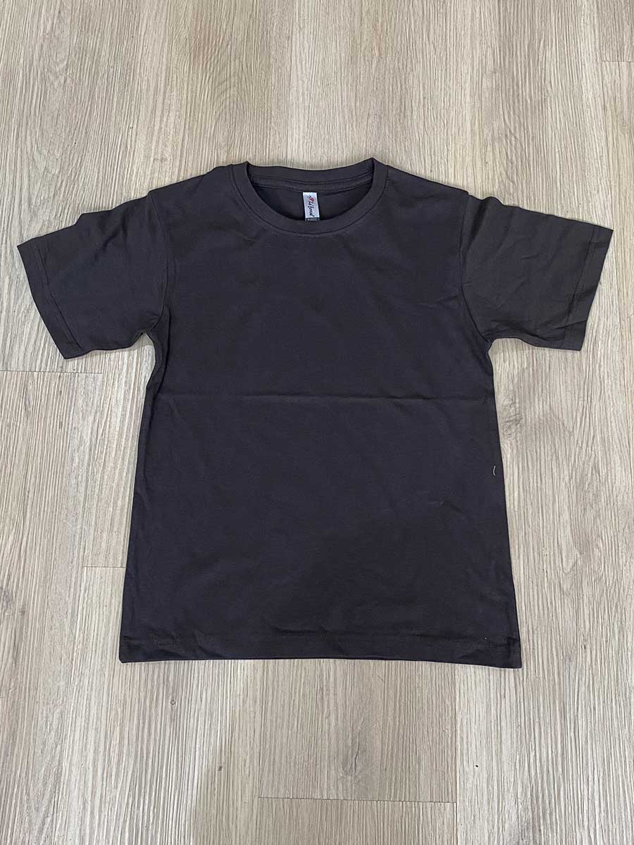 le’fonse® regular round neck kids rck01 35 charcoal