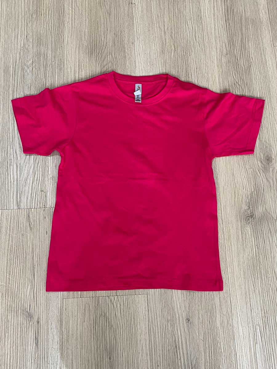 le’fonse® regular round neck kids rck01 38 dark pink