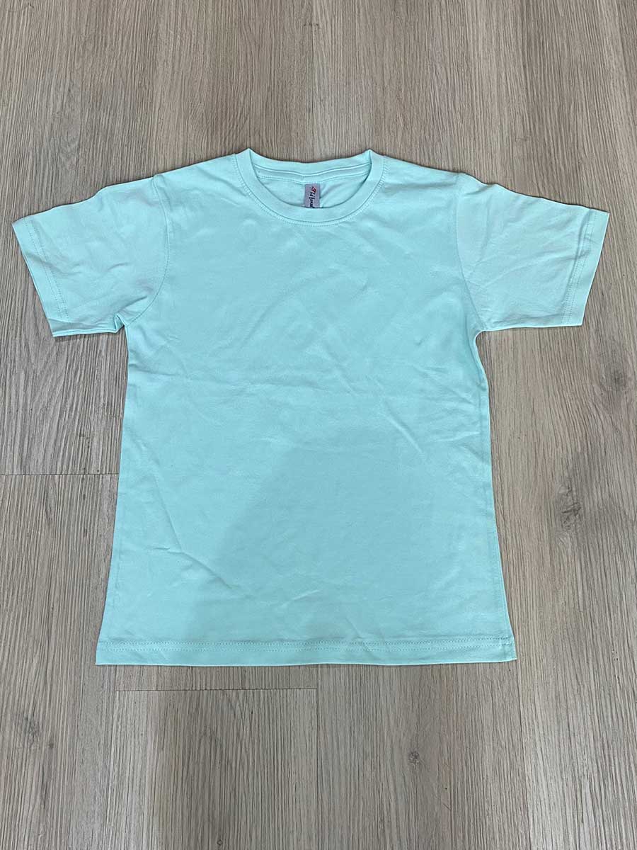 le’fonse® regular round neck kids rck01 59 mint green