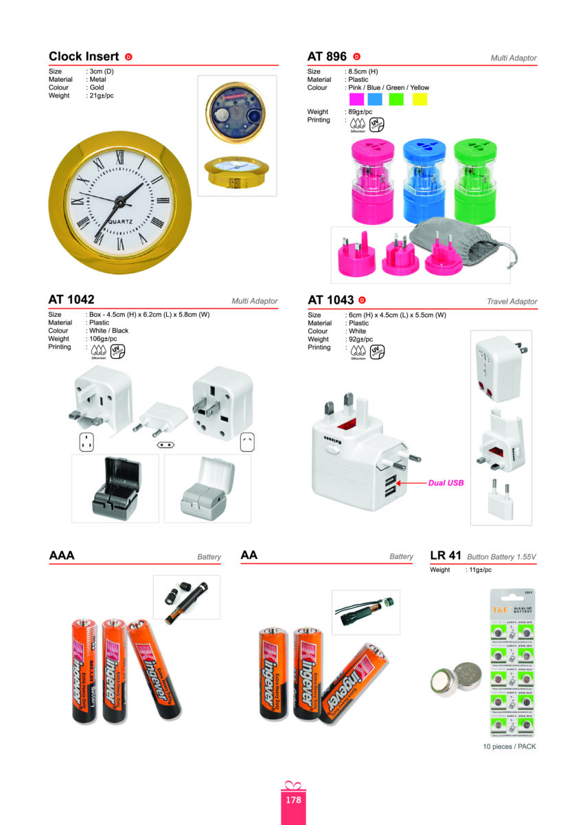 Name card holder & Living Wares & Keychain & Electronic & Clock 7