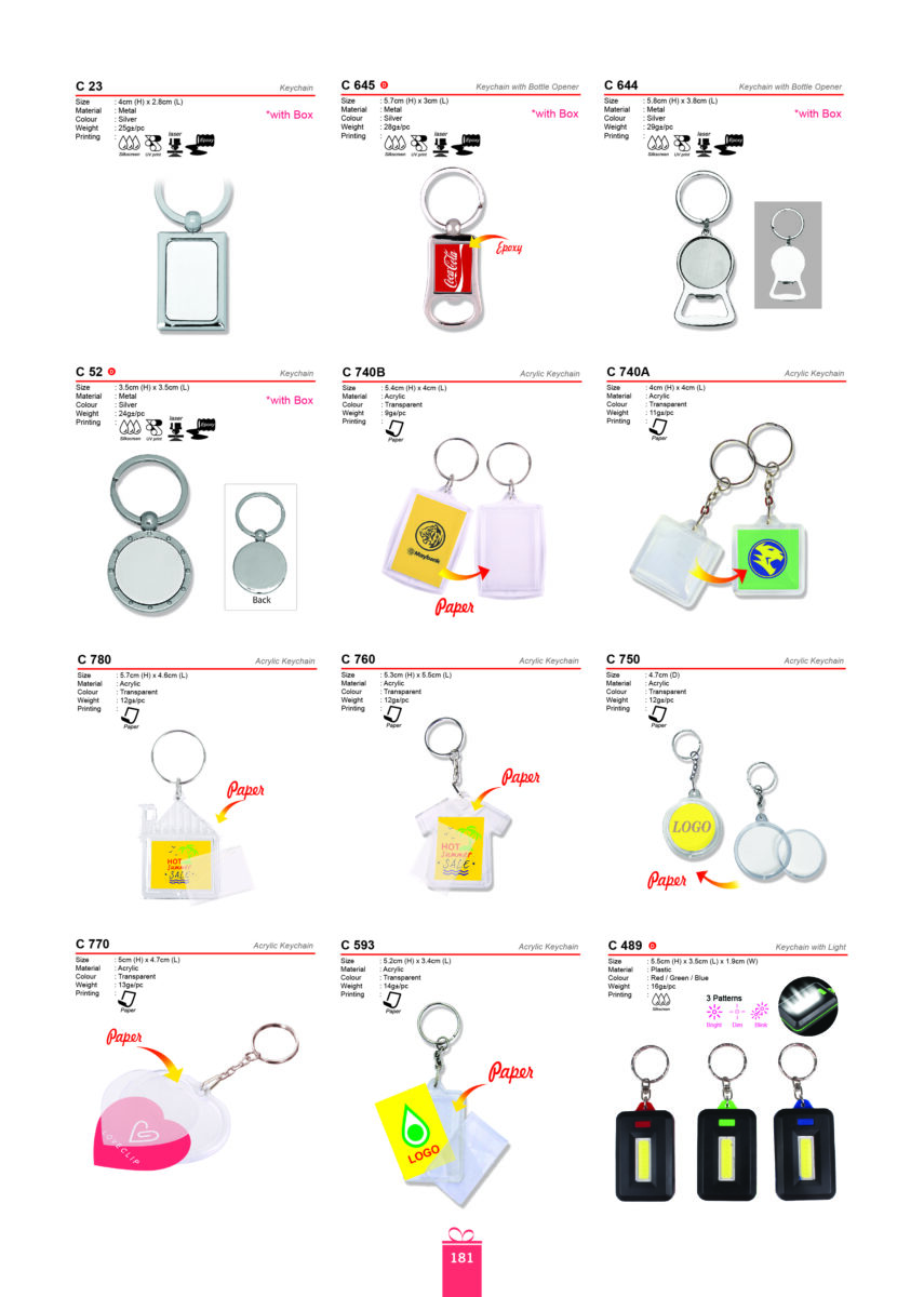 Name card holder & Living Wares & Keychain & Electronic & Clock 10