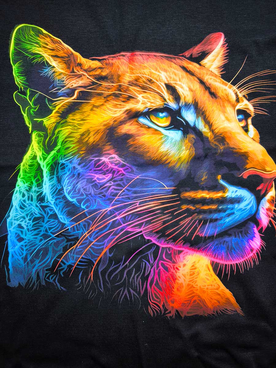 prosperitee dtg printing neon color leopard