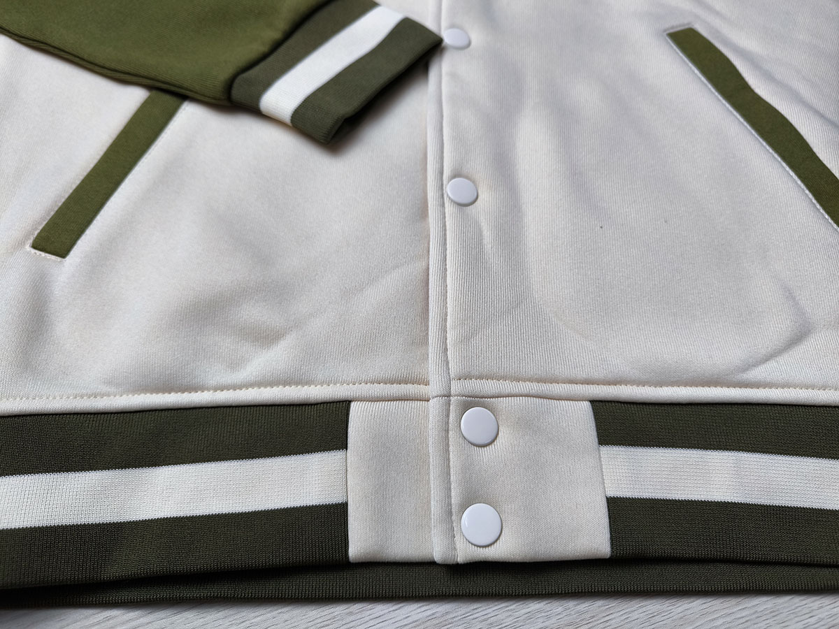 prosperitee custom made varsity jacket beige color bottom