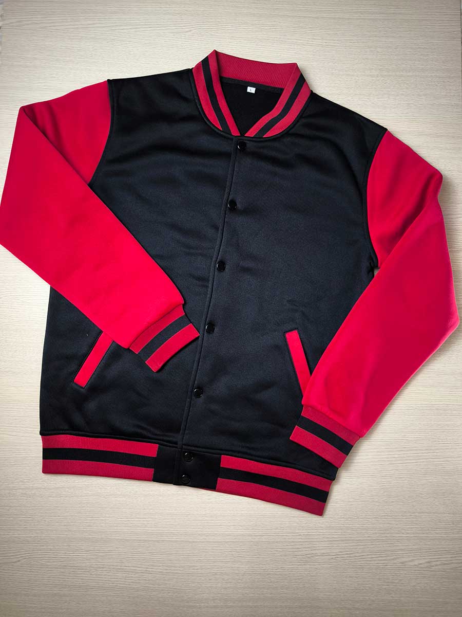 prosperitee custom made varsity jacket black color